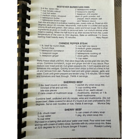 St. Joseph's Parish Cookbook Farley IA Midwest Recipes Community - Picture 5 of 9